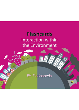 Upper Primary Science Flashcards: Interaction within the Environment 