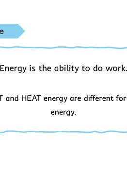 Lower Primary Science Flashcards: Light and Heat Energy Forms and Uses 