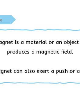 Lower Primary Science Flashcards: Magnets