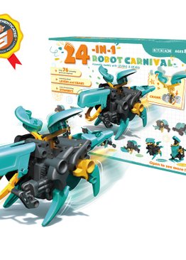 STEM 24 in 1 Self Assembly Robot Educational and Fun Toy for Kids