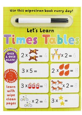 Let's Learn Times Tables: Wipe Clean Activity Book