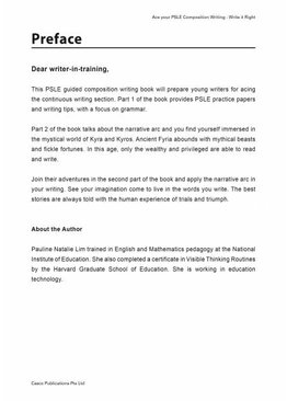 Ace your PSLE Composition Writing - Write it Right