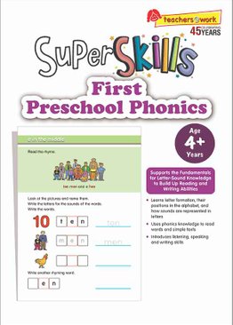 SUPER SKILLS First Preschool Phonics (Age 4+ Years)