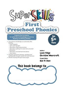 SUPER SKILLS First Preschool Phonics (Age 5+ Years)