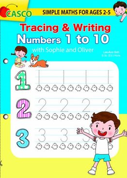 Simple Maths for Ages 2-5: Tracing and Writing Numbers 1 to 10