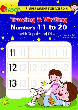 Simple Maths for Ages 2-5: Tracing and Writing Numbers 11 to 20