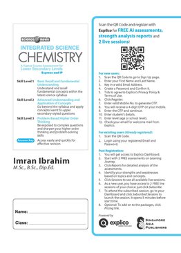 Integrated Science Chemistry A Topical Course Assessment for Lower Secondary Levels