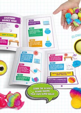 STEAM Science Explore Make Your Own Glow in the Dark Bouncg Ball Gift Set