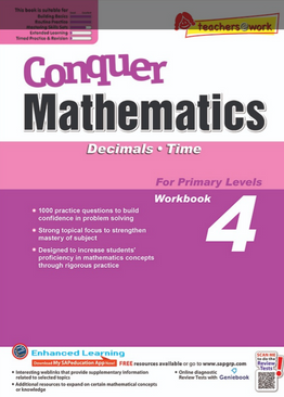 Conquer Mathematics Decimals - Time Book 4 