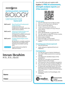 Integrated Science Biology A Topical Course Assessment for Lower Secondary Levels