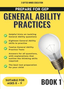 PREPARE FOR GEP - GENERAL ABILITY PRACTICES BOOK 1