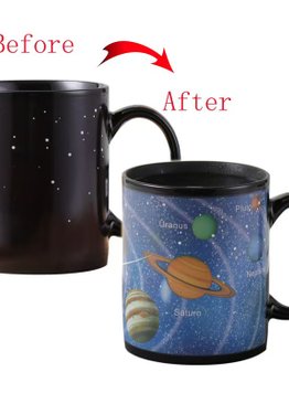 Magic Heat Colour Changing Planets Cup Gift