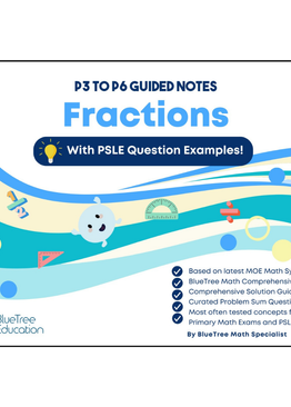 NEW! P3-P6 FRACTIONS NOTES Boost confidence with real PSLE-style questions&solution