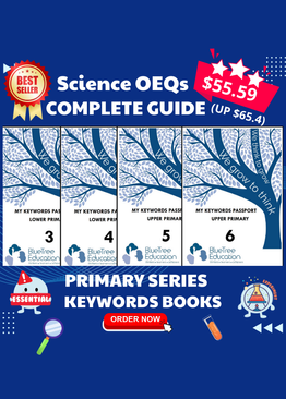 PSLE Science quick revision OEQs Guide Complete Series Keywords Book-Primary 6+5+4+3