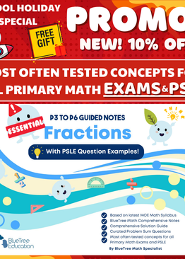 NEW! P3-P6 FRACTIONS NOTES Boost confidence with real PSLE-style questions&solution