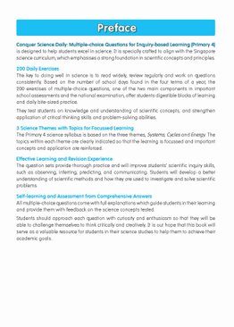Conquer Science Daily Multiple-choice Questions for Inquiry-based Learning Primary 4