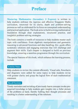 Mastering MATHEMATICS Secondary 3 Express