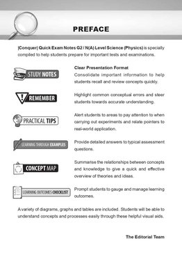 Conquer QUICK EXAM NOTES G2 / N(A) LEVEL SCIENCE (PHYSICS)