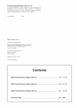P3 Maths Mid-Year Review Papers