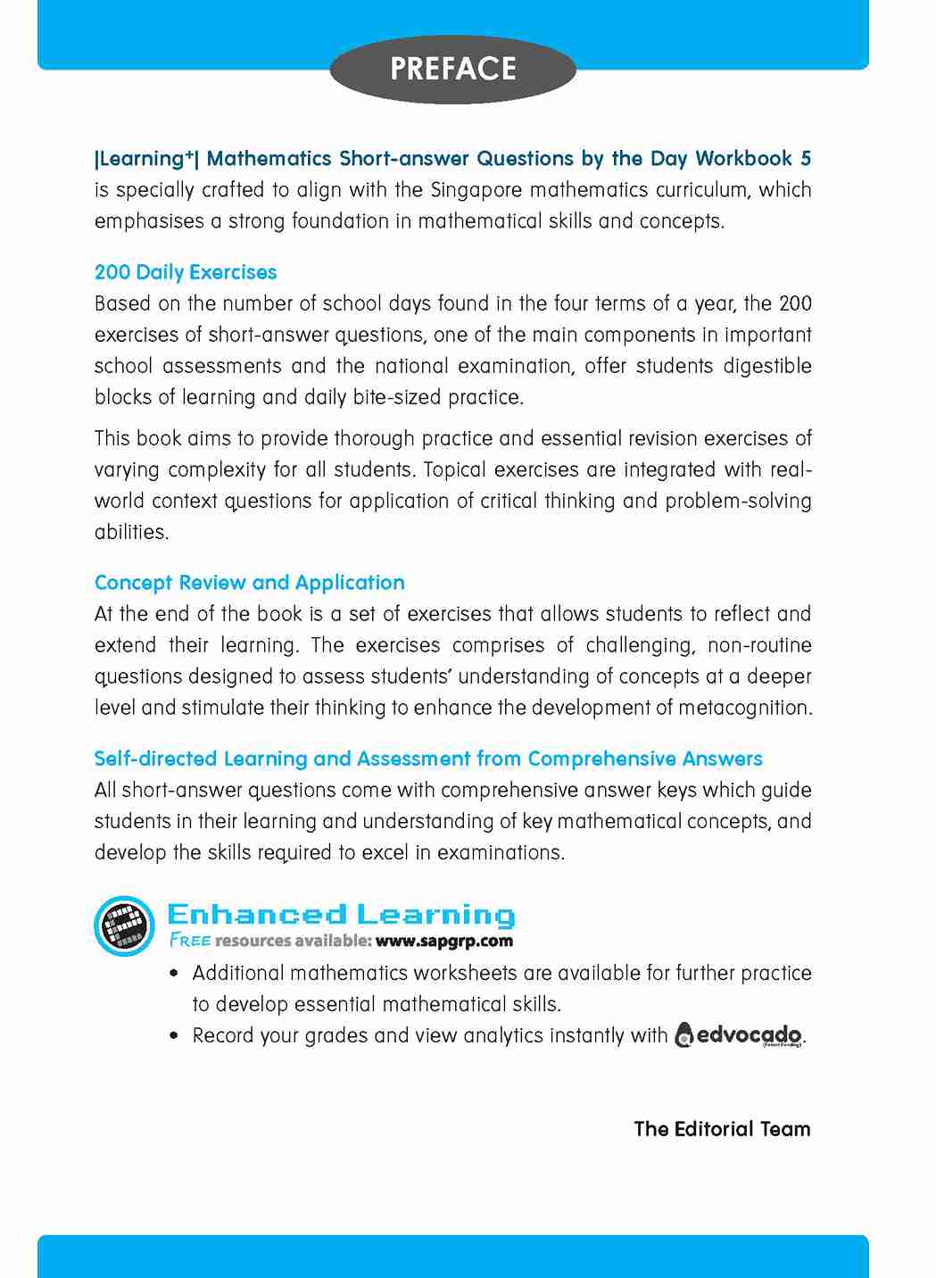 LEARNING+ MATHEMATICS Short-answer Questions by the DAY Workbook 5 ...