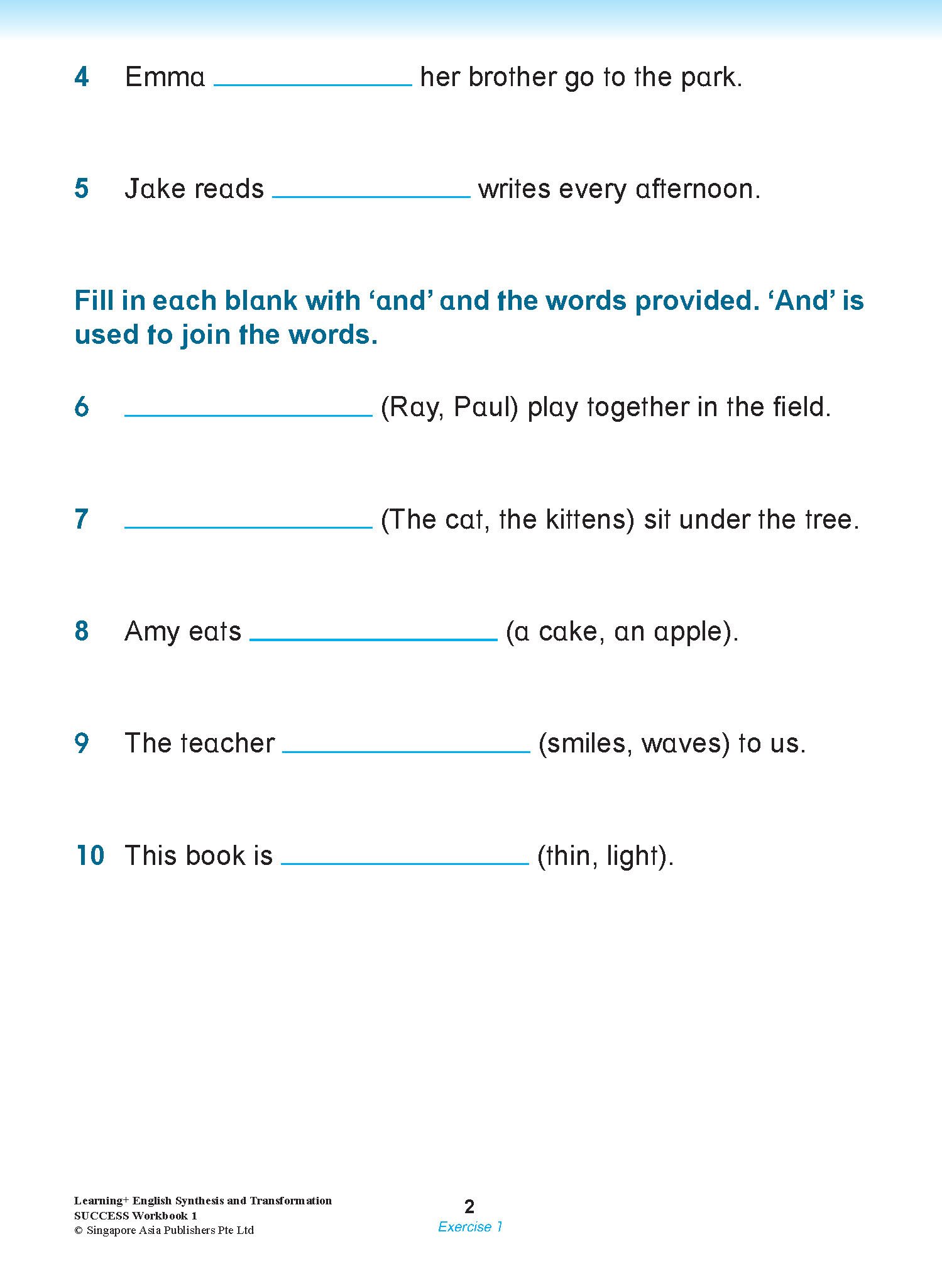 LEARNING+ ENGLISH Synthesis and Transformation SUCCESS Workbook 1 ...