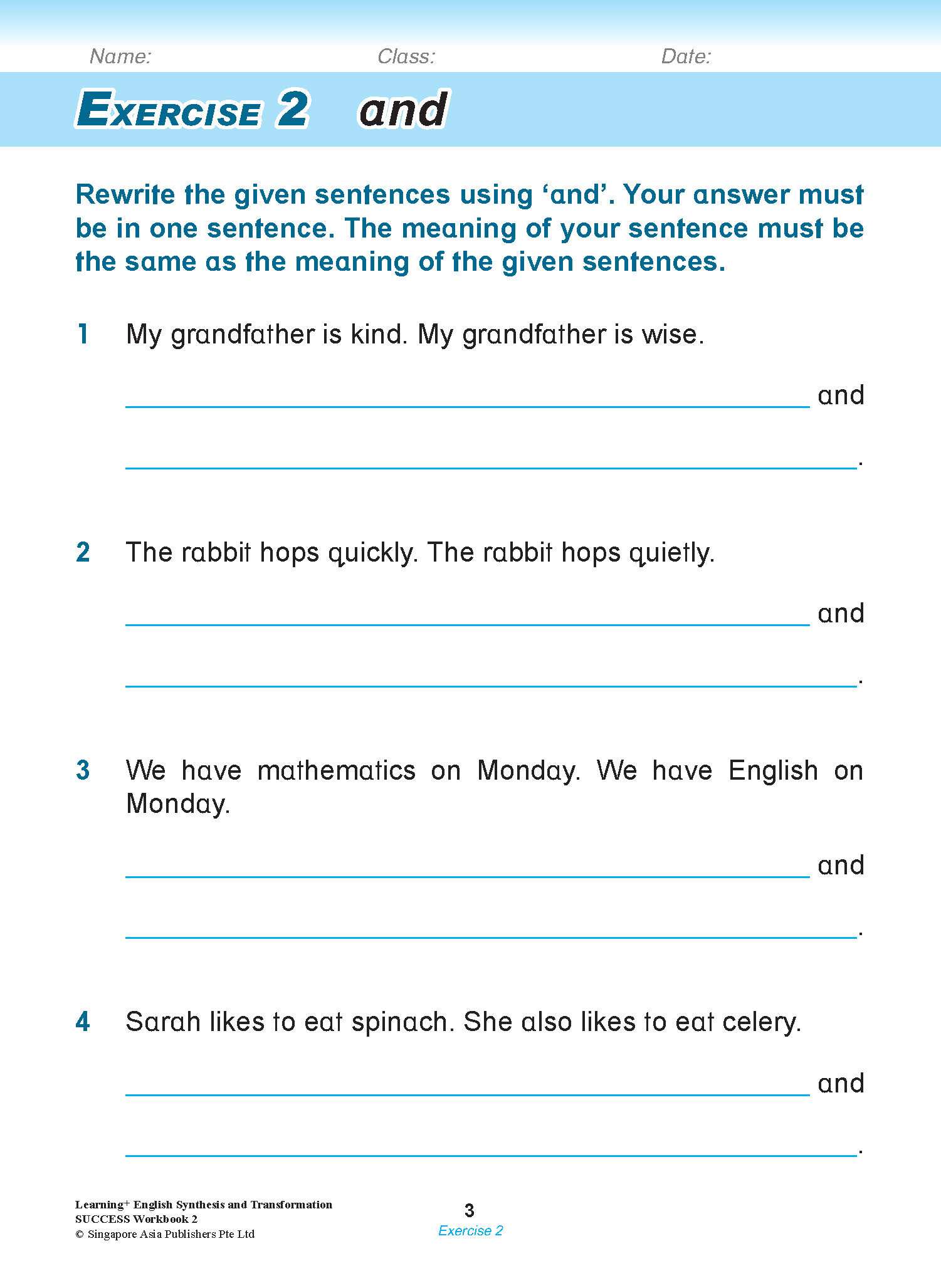 LEARNING+ ENGLISH Synthesis and Transformation SUCCESS Workbook 2 ...
