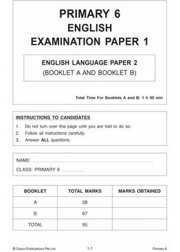 English Examination Papers Primary 6 (Pack)