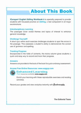 Conquer English Editing Workbook 6