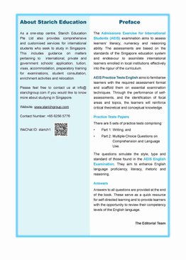 AEIS Practice Tests ENGLISH – Secondary 1 (12 to 14+ Years)