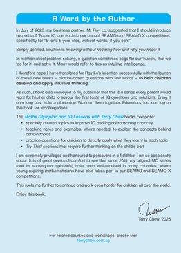 Maths Olympiad and IQ Lessons with Terry Chew Age 6+ Book B