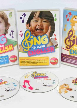 WINK to LEARN - SING to LEARN English 3-in-1 3-DVD Bundle