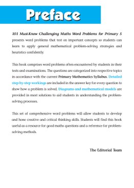 101 Must-Know Challenging Maths Word Problems Book 5