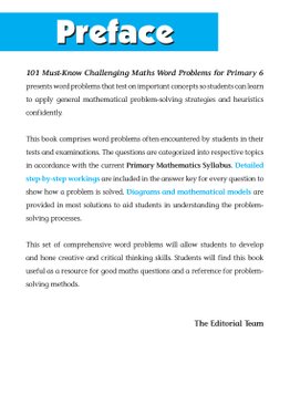 101 Must-Know Challenging Maths Word Problems Book 6