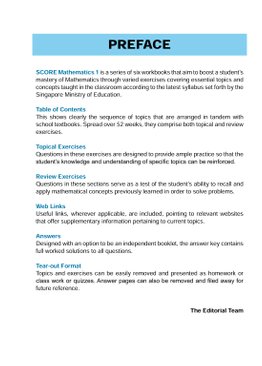 SCORE Mathematics Workbook 1