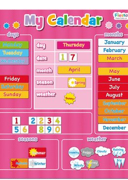 Large Magnetic Calendar Pink