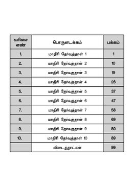 Primary 1 Tamiloli Model Examination Papers 