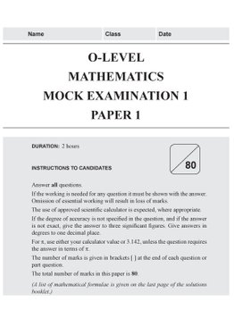 O-Level Mathematics Mock Examinations