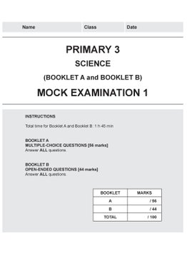 Primary 3 Science Mock Examinations