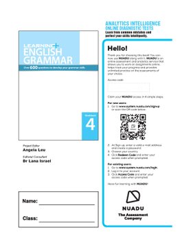 Learning+ English Grammar Workbook 4