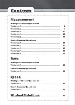 PSLE Maths Revision Pack: Measurement, Rate & Speed