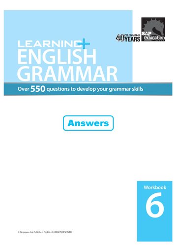 Learning+ English Grammar Workbook 6