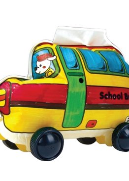 Creative Play N Learn Party Gift Craft Colorloon Colour and Inflate 3D Vehicle DIY Kit School Bus