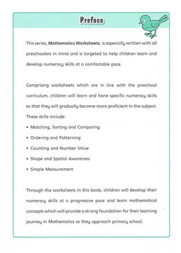 Mathematics Worksheets - K1