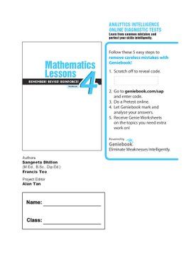 Mathematics Lessons 4