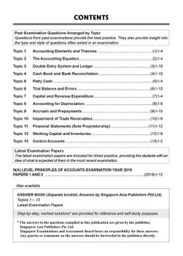 N(A)-Level Topical Principles Of Accounts 2010-2019 + Answers