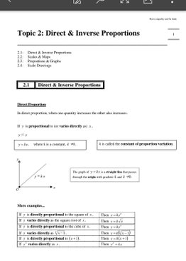 Exam Buddy Elementary Mathematics Sec 2 Topic 2: Direct & Inverse Proportions