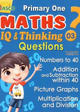 P1 Maths IQ & Thinking Questions Book 3