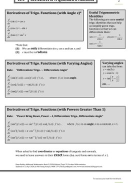 Exam Buddy Additional Mathematics Topic 19: Further Differentiation