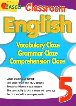 Classroom English Vocab/Grammar/ Comprehension Cloze 5