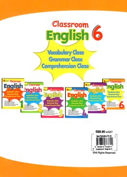 Classroom English Vocab/Grammar/ Comprehension Cloze 6